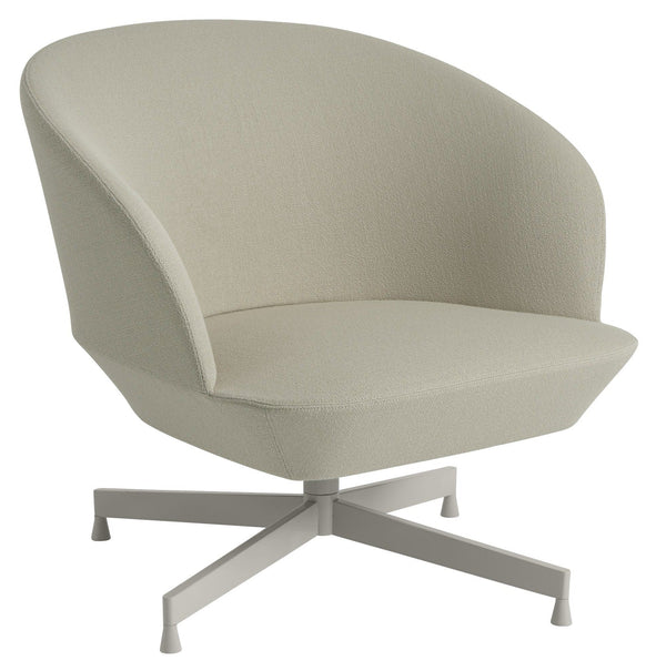 Oslo Lounge Chair - Swivel Base - Muuto - Chairs - Vidar 146 Seat & Grey Base - HORNE