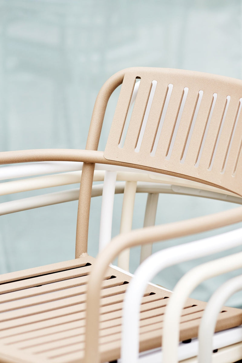 Outdoor Patio Slatted Lounge Armchair - Set of 2 - Tolix - Outdoor Furniture - Dark Grey - HORNE