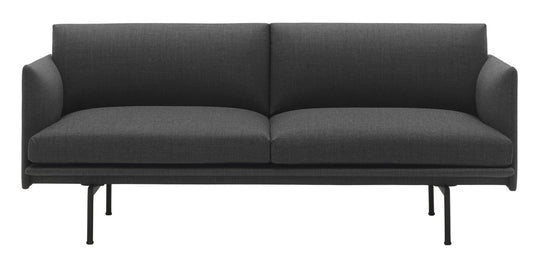 Outline Sofa 2 - Seater - Black Base - Muuto - Sofas - Remix 163 - HORNE