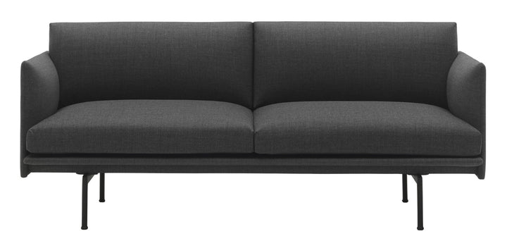 Outline Sofa 2 - Seater - Black Base - Muuto - Sofas - Remix 163 - HORNE