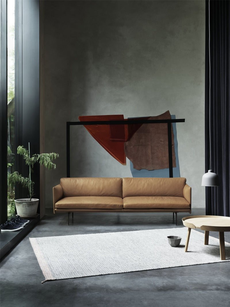 Outline Sofa 3 - Seater - Black Base - Muuto - Sofas - Remix 163 - HORNE