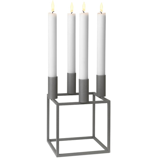 Overstock - Kubus 4 Candle Holder - Grey - Audo Copenhagen - Sale - HORNE