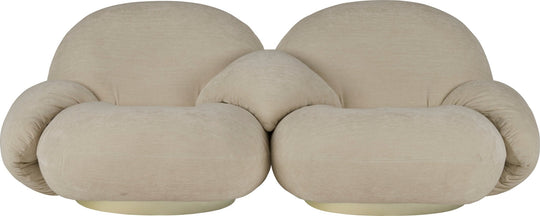 Pacha 2 - Seater Sofa w/ Side & Middle Armrests - Gubi - Sofas - Black Matte - Gabriel Tempt - 60152 - HORNE