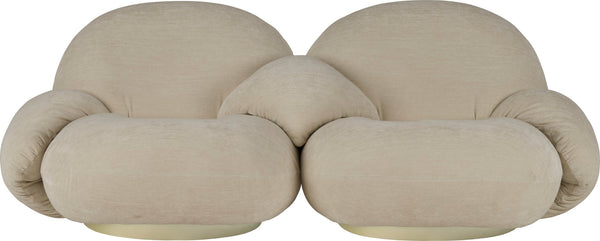 Pacha 2 - Seater Sofa w/ Side & Middle Armrests - Gubi - Sofas - Black Matte - Gabriel Tempt - 60152 - HORNE