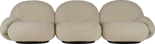 Pacha 3 - Seater Sofa w/ Armrests - Gubi - Sofas - Black Matte - Gabriel Tempt - 60152 - HORNE