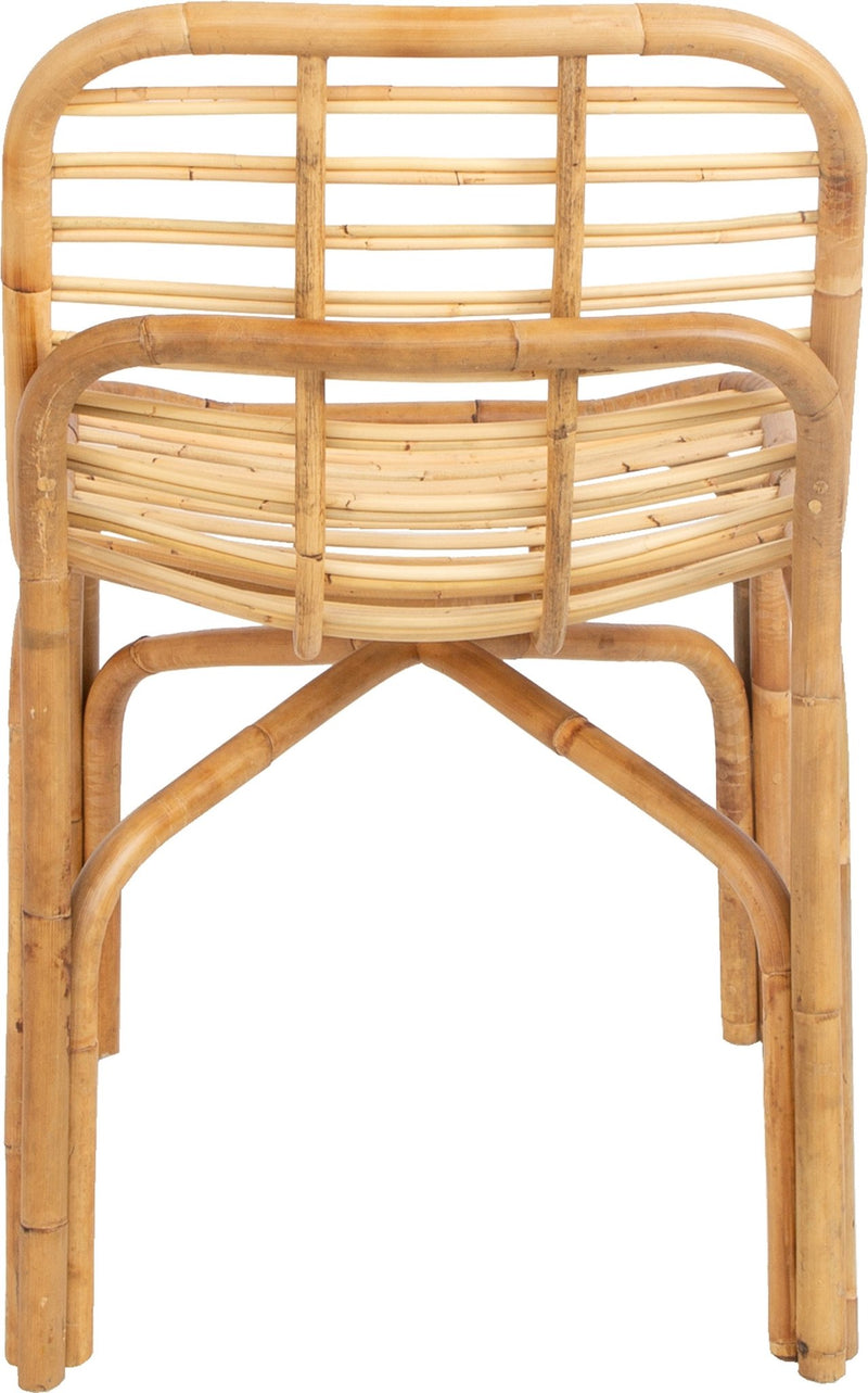 Peak armless dining chair by Cane-line