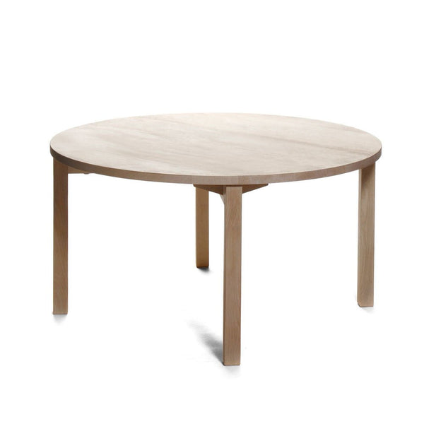 Small, simple, wood dining table for a cafe restaurant