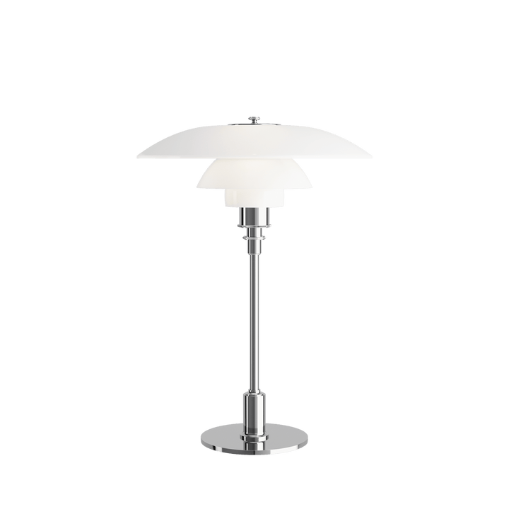 PH 3.5 - 2.5 Glass Table Lamp - Louis Poulsen - Table + Task - Chrome - HORNE