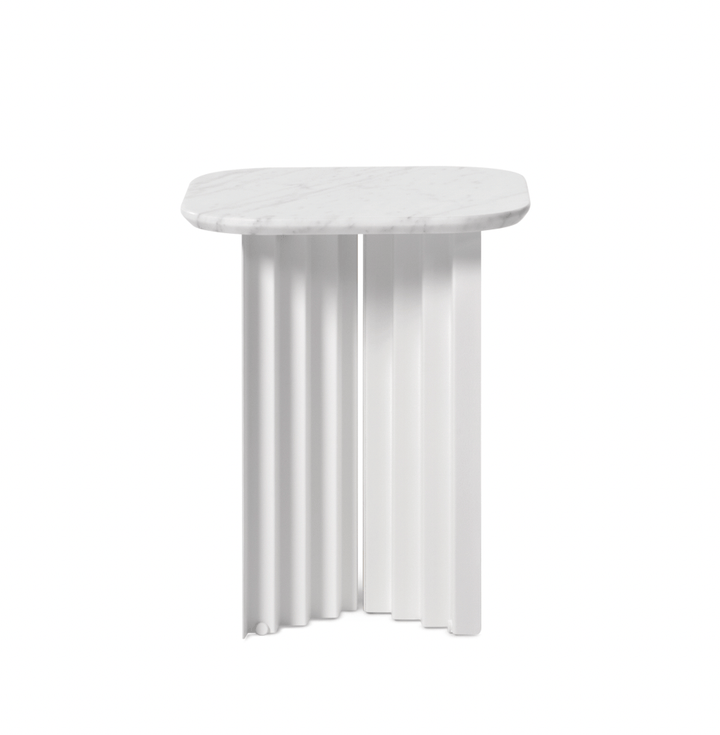 Plec Rectangular Coffee Table - Small - RS Barcelona - Tables + Desks - White Carrara Marble - HORNE