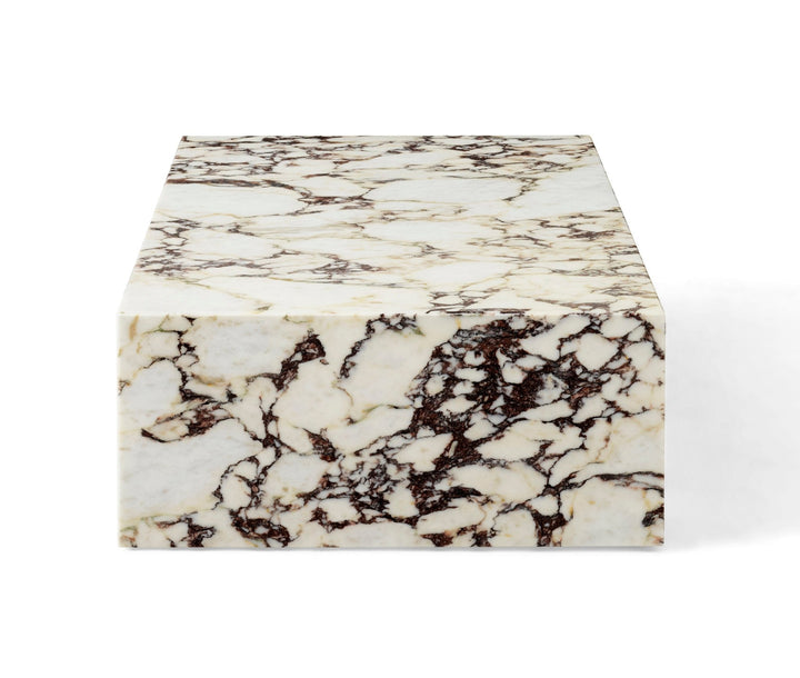 Plinth - Audo Copenhagen - Tables + Desks - Low - Grey Kendzo Marble - HORNE