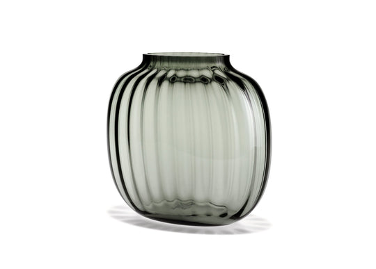 Primula Oval Vase - Smoke - Holmegaard - Vases - HORNE