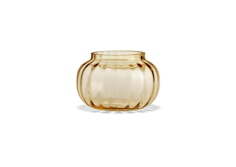 Primula Tealight Holder - Holmegaard - Candle Holders - Amber - HORNE