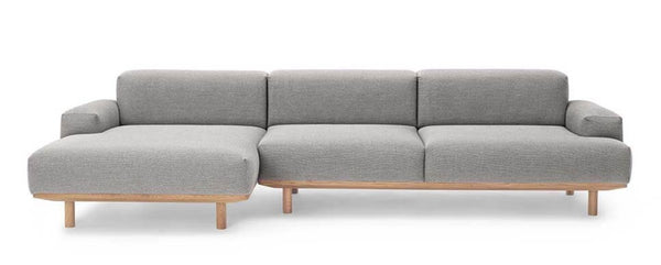 Reason 2 - Seater / Chaiselong Sofa - Bruunmunch - Sofas - Rewool 108 - Left - Facing - HORNE