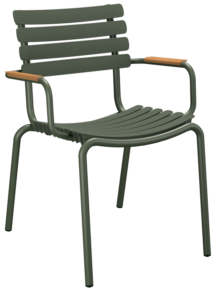 ReCLIPS Outdoor Dining Chair - HOUE - Outdoor Furniture - Olive Green - Bamboo - HORNE