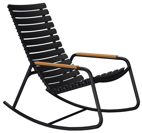 ReCLIPS Outdoor Rocking Chair - HOUE - Outdoor Furniture - Black - Bamboo - HORNE