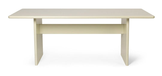 Rink Dining Table - Ferm Living - Tables - Small - Eggshell - HORNE