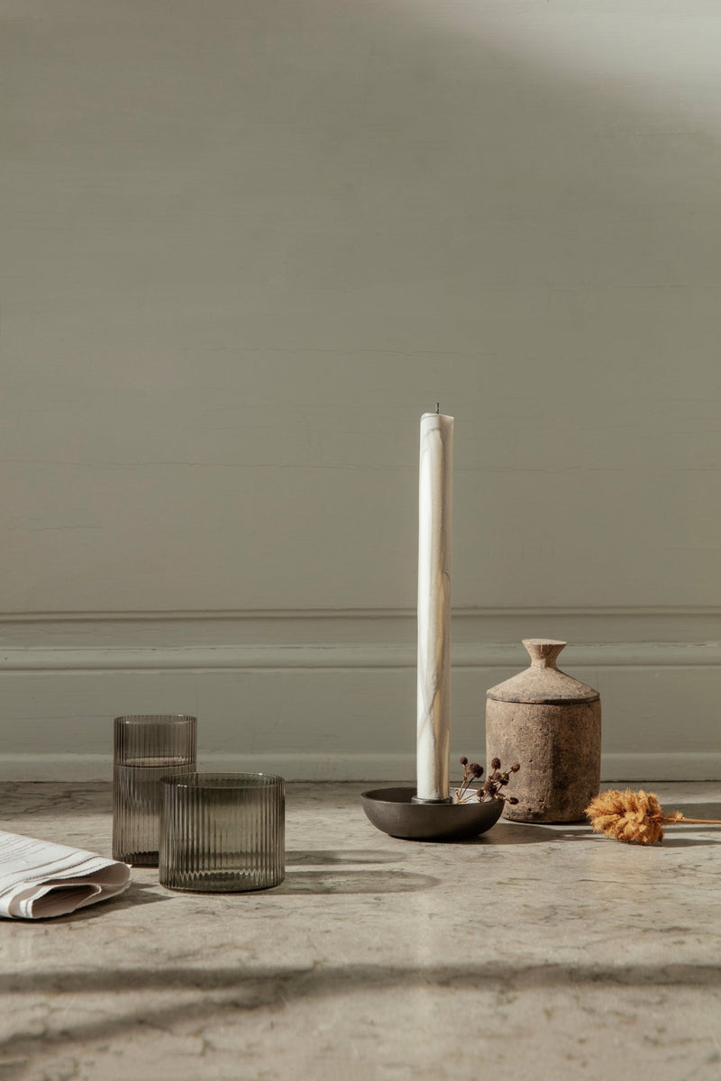 Ripple Low Glasses - Set of 4 - Ferm Living Glassware - Clear - HORNE