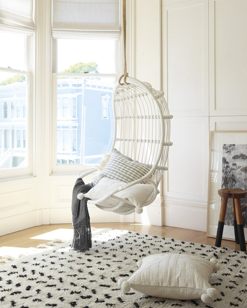 Riviera Hanging Chair - Sika Design - Chairs - White - HORNE