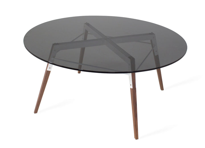 Ross Coffee Table - Walnut - Tronk - Tables + Desks - Smoked - White - HORNE