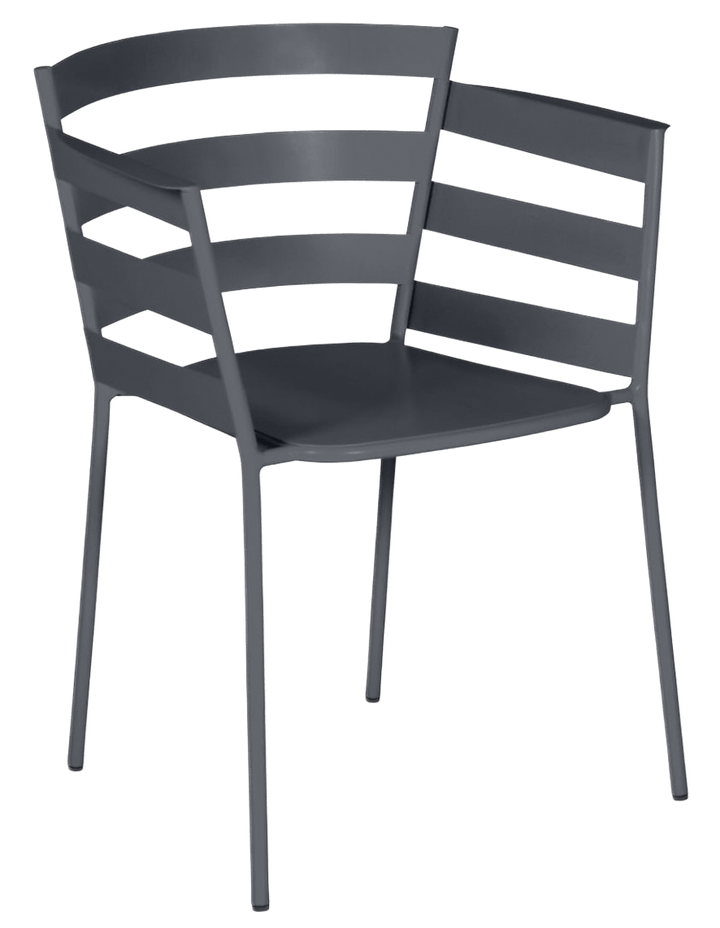 Rythmic Armchair - Set of 2 - Fermob - Outdoor Furniture - Anthracite - HORNE