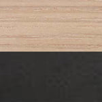 White Pigmented Oak + Black Coated Base