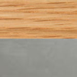 Oak Veneer + Satin Chrome Base