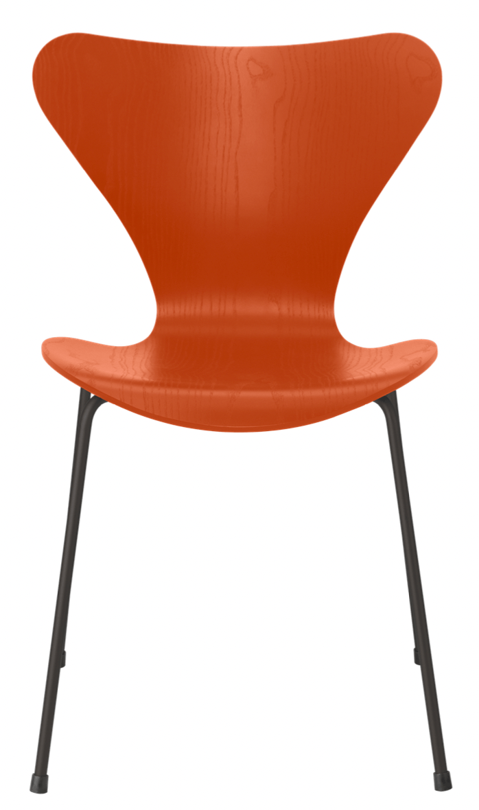 Series 7 chair - Colored Ash - Fritz Hansen - Chairs - Paradise Orange - Warm Graphite - HORNE