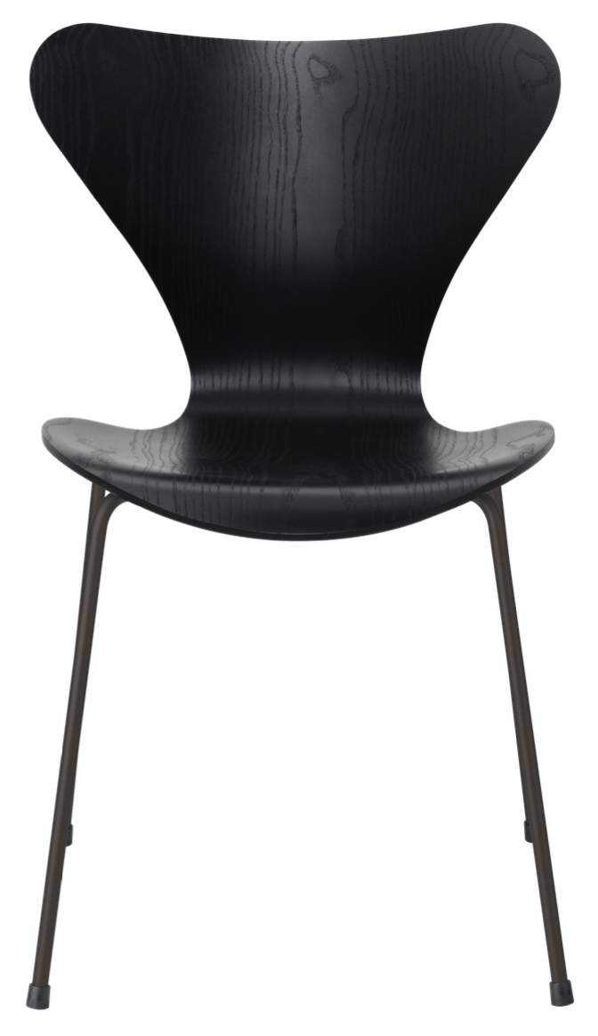 Series 7 - Colored Ash - Fritz Hansen - Chairs - Black - Warm Graphite - HORNE