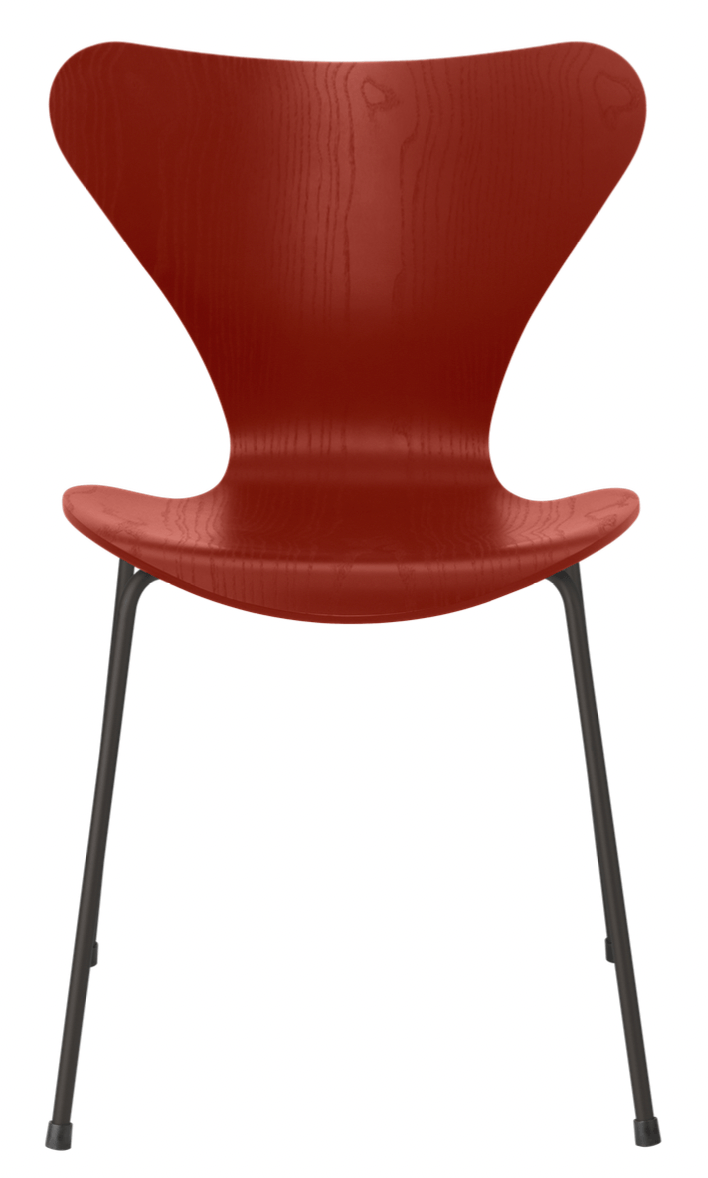Series 7 chair - Colored Ash - Fritz Hansen - Chairs - Venetian Red - Warm Graphite - HORNE