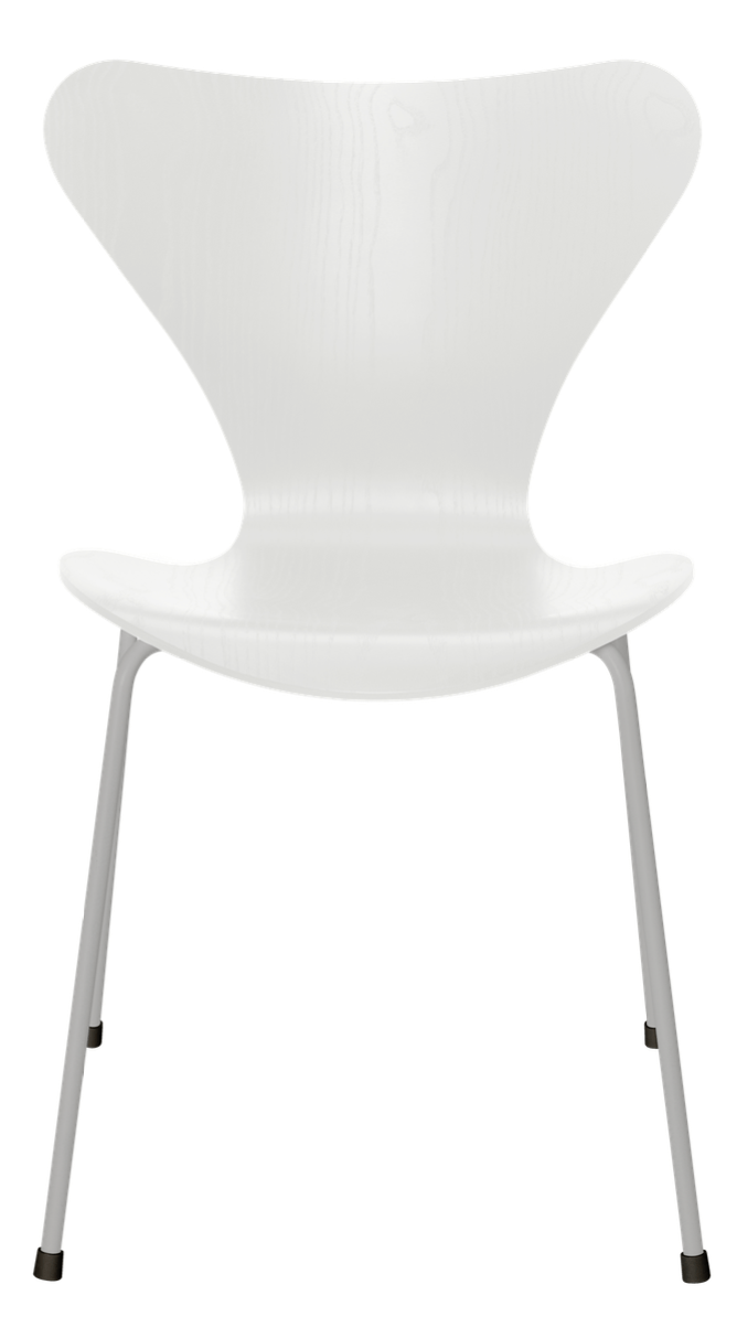 Series 7 - Colored Ash - Fritz Hansen - Chairs - White - Nine Grey - HORNE