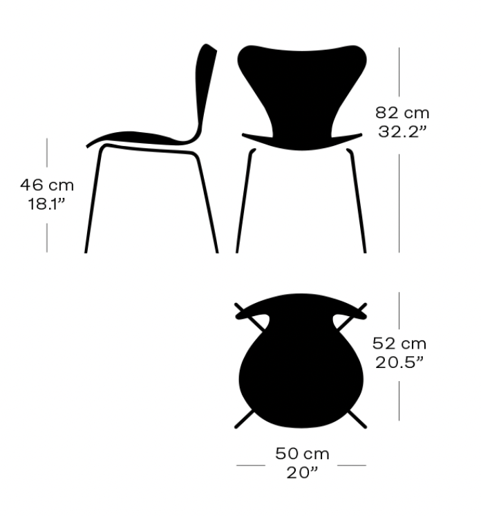 Series 7 - Colored Ash - Fritz Hansen - Chairs - Nine Grey - Warm Graphite - HORNE
