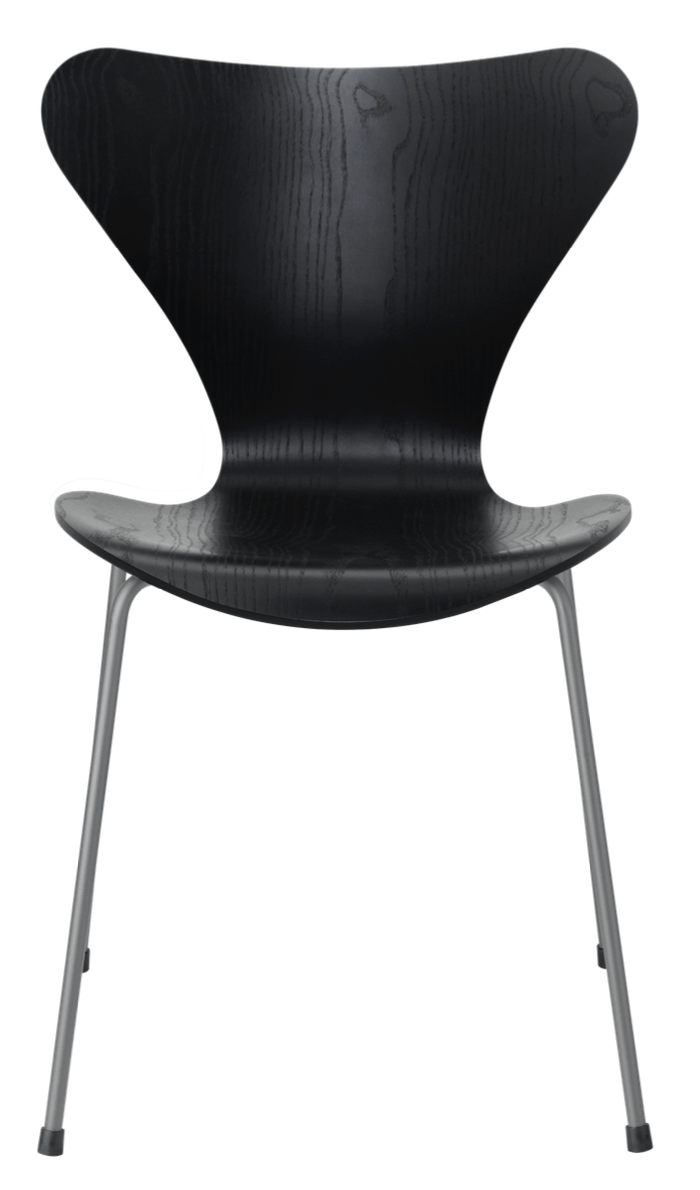 Series 7 - Colored Ash - Fritz Hansen - Chairs - Black - Silver Grey - HORNE