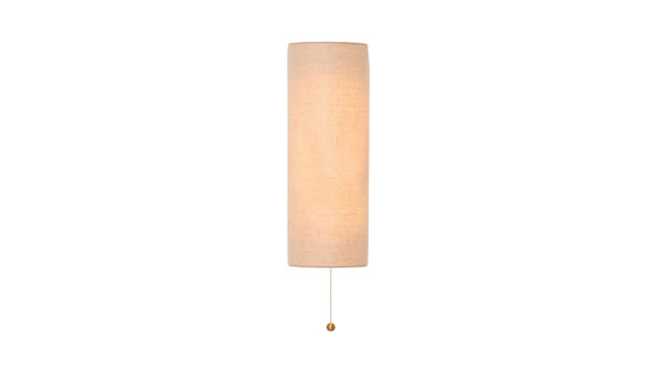 Shaded Vault Fabric Sconce - Natural Linen