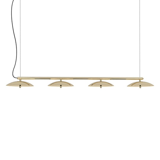 Signal Linear Pendant - 73" - Souda - Pendants - Brass - 2700K - Warm White - Black - HORNE