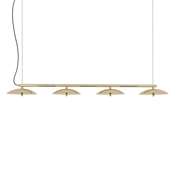 Signal Linear Pendant - 73" - Souda - Pendants - Brass - 2700K - Warm White - Black - HORNE