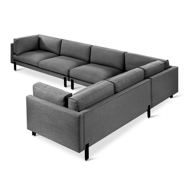 Silverlake XL Sectional - Gus* Modern - Sofas - Andorra Pewter - Right Facing - HORNE
