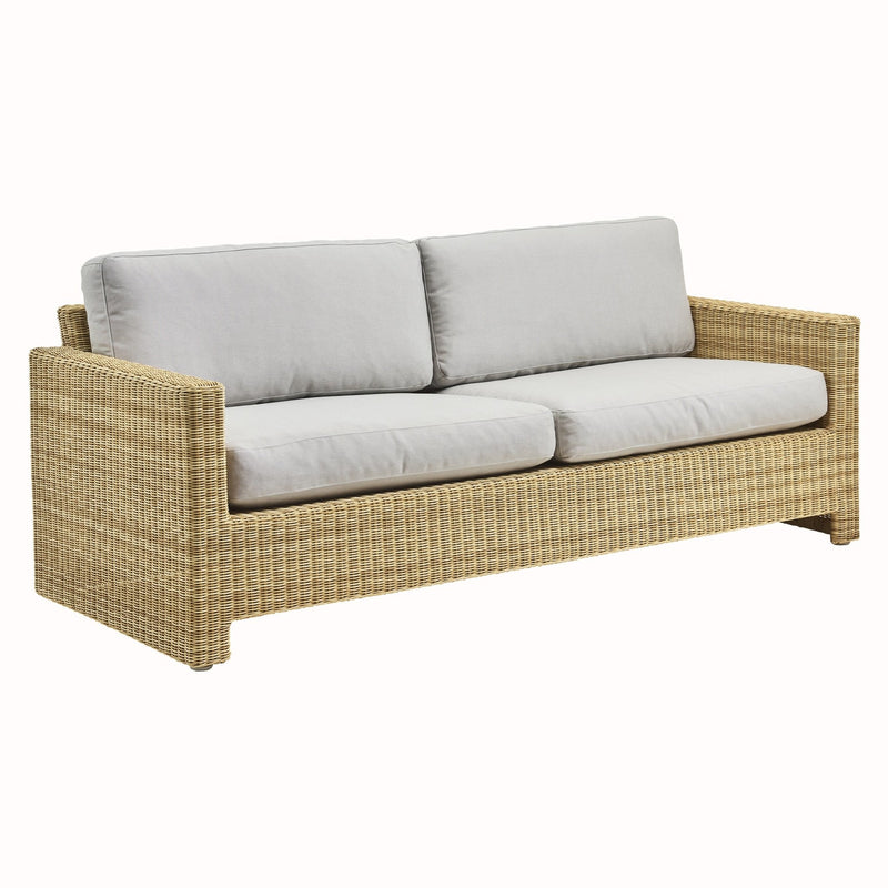 Sixty 3 - Seater Sofa Exterior - Sika Design - Outdoor Furniture - ArtFibre Natural - Tempotest Canvas White - HORNE
