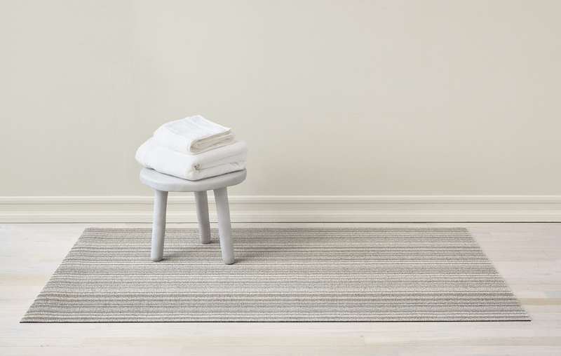 Skinny Stripe Shag Rug - Chilewich - Rugs - Turquoise - Doormat - HORNE