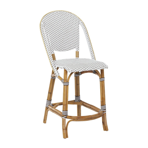 Sofie Counter Stool - Sika Design - Stools + Benches + Ottomans - White / Cappuccino Dots - HORNE