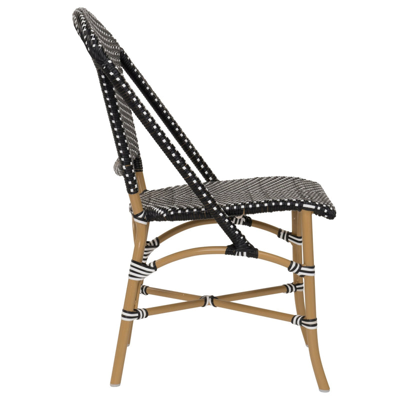 Sofie Outdoor Dining Side Chair - Sika Design - Outdoor Furniture - Black / White Dots - HORNE