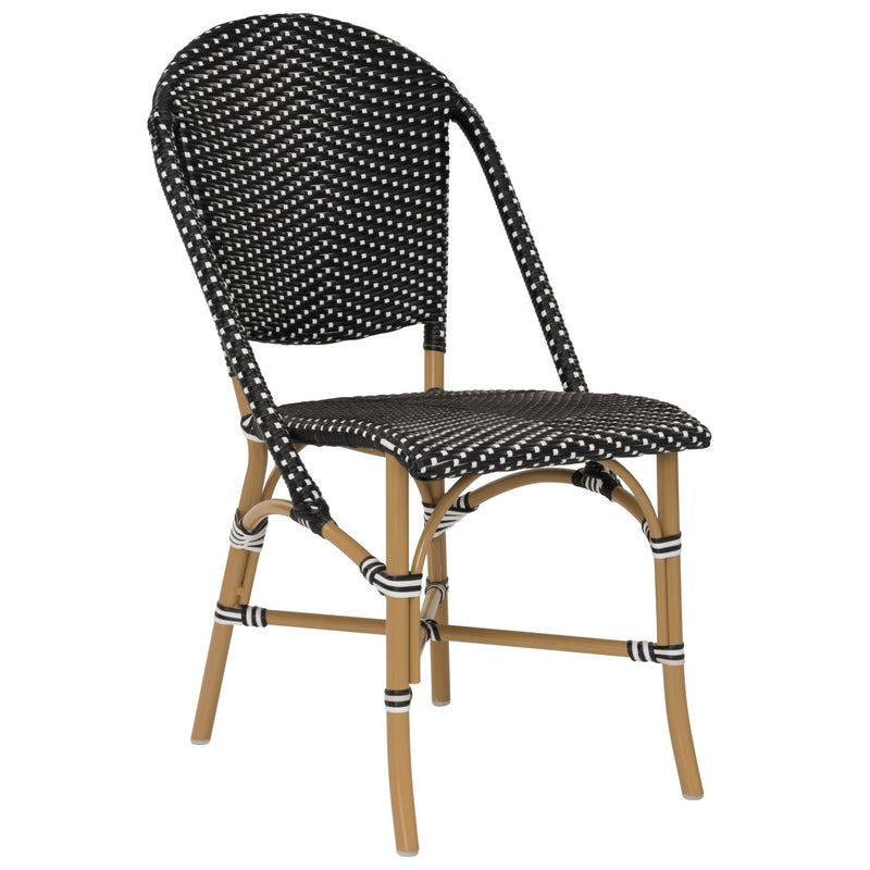Sofie Outdoor Dining Side Chair - Sika Design - Outdoor Furniture - Black / White Dots - HORNE