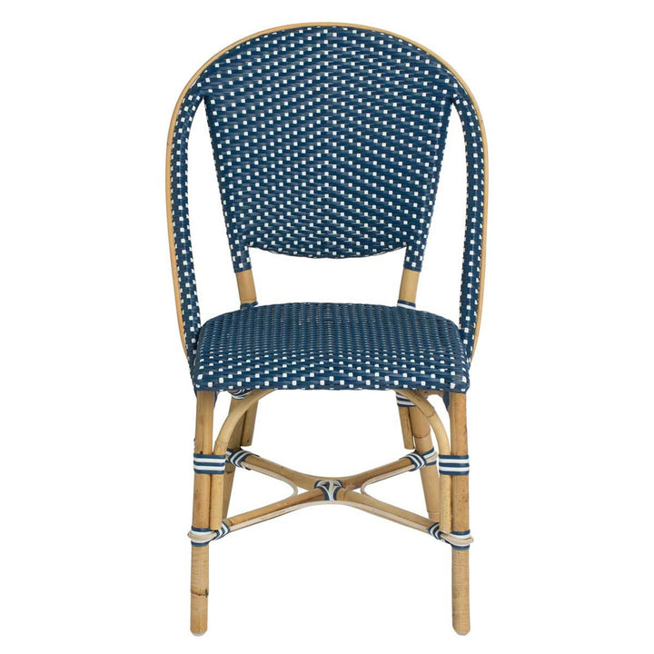 Sofie Side Chair - Sika Design - Chairs - White / Navy Blue / Salvie Green Star Weave - HORNE