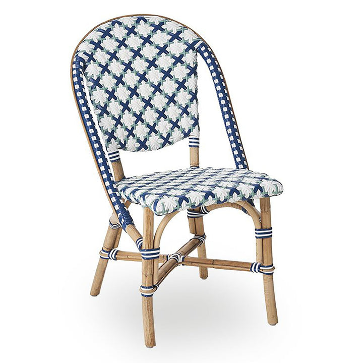 Sofie Side Chair - Sika Design - Chairs - White / Navy Blue / Salvie Green Star Weave - HORNE