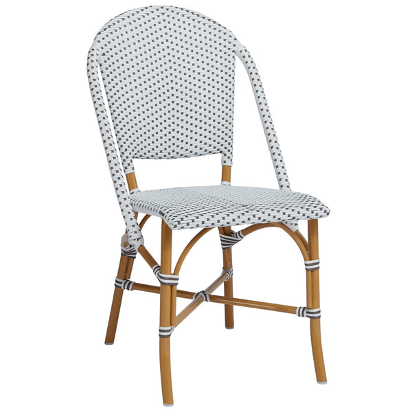 Sofie Side Chair AluRattan - Sika Design - Chairs - Almond - White / Cappuccino Dots - HORNE