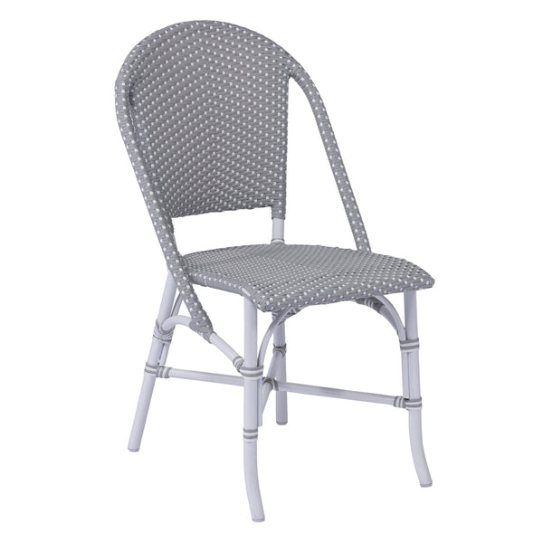 Sofie Side Chair AluRattan - Sika Design - Chairs - Black - Black / Cappuccino Dots - HORNE