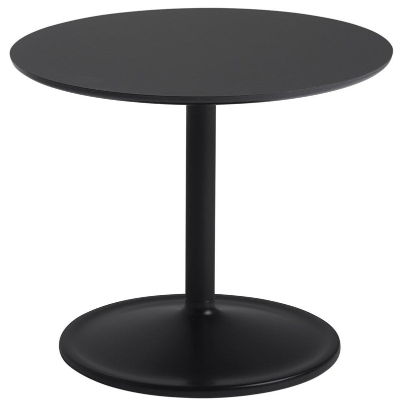Soft Side Table - Round - Muuto - Bedside Tables - Size 1 - Black Nanolaminate/Black - HORNE