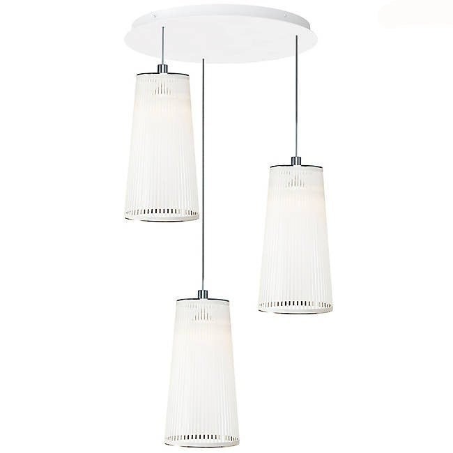 Solis 3 Chandelier - Pablo Designs - Chandeliers - Silver - 24