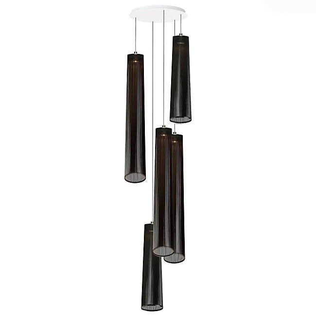 Solis Chandelier 5 - Pablo Designs - Chandeliers - 3 - 48"/2 - 72" - Black - HORNE