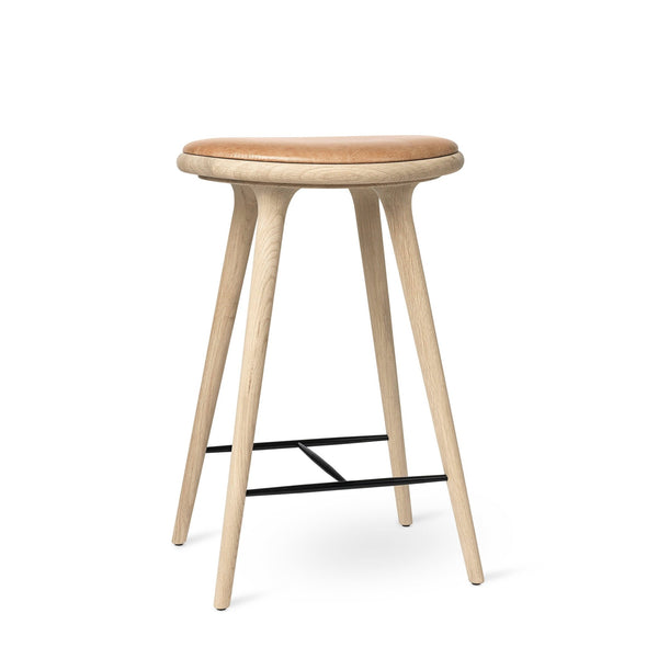 Space Stools - Soaped Oak - Mater - Stools + Benches + Ottomans - Counter Stool: 27.2"H - HORNE