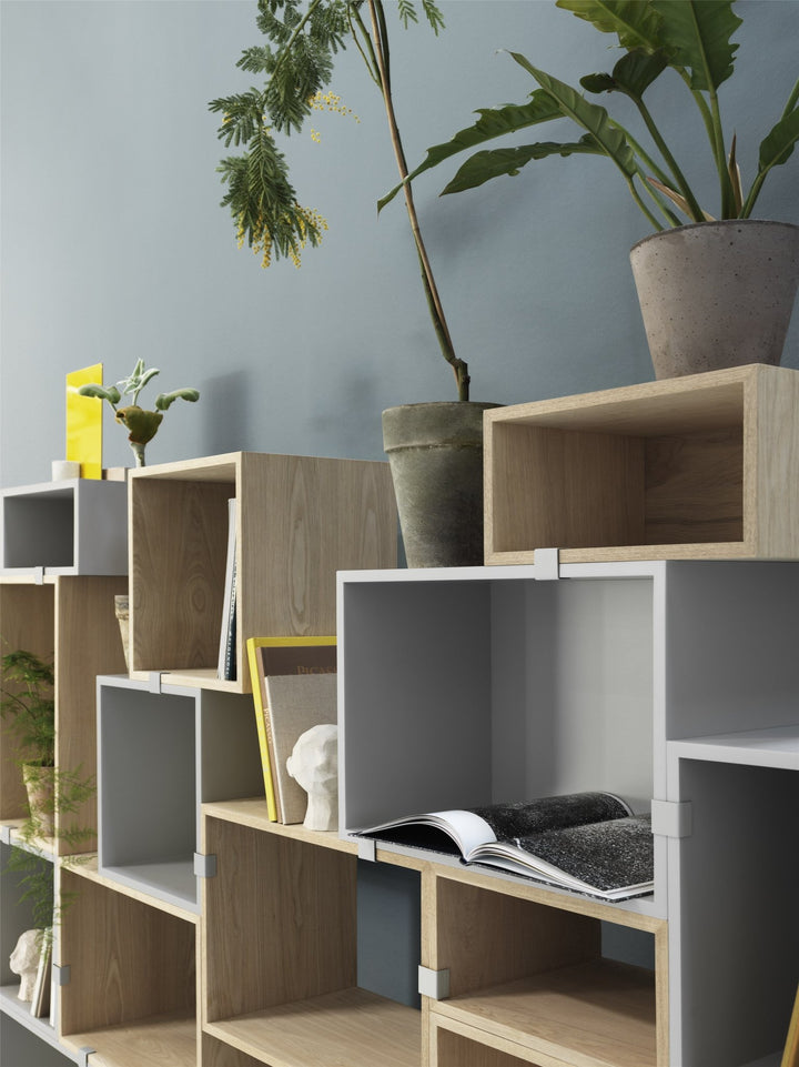 Stacked Storage System - Muuto - Shelving - Medium w/ Door - Midnight Blue - HORNE